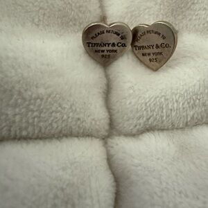 Tiffany & Co. Silver Heart Earrings